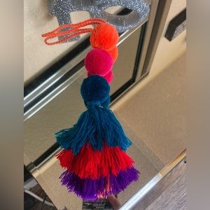 NWT Pom Pom Colorful purse Tassel